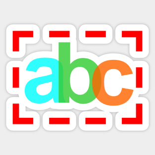 alphabets letters Sticker